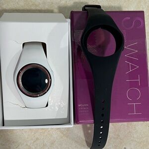 Sports Fitness Tracker Watch - White & Black Changeable Bands - New in Box